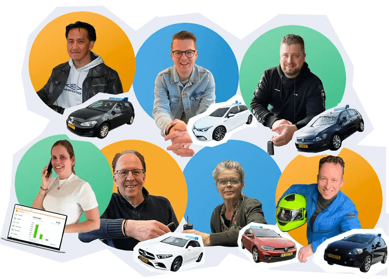 Team instructeurs Rijschool Mullender